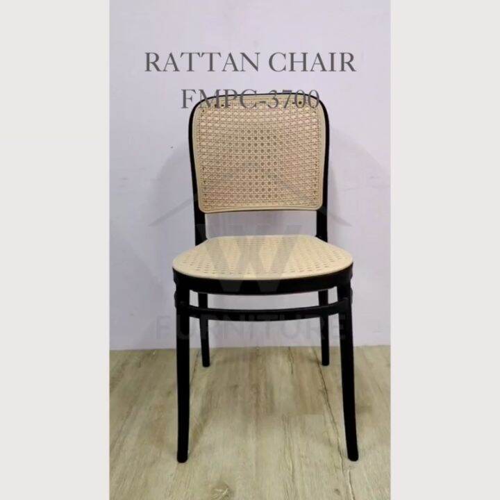 WFURNITURE Nordic Rattan Chair PP Chair Plastic Chair Backrest Chair