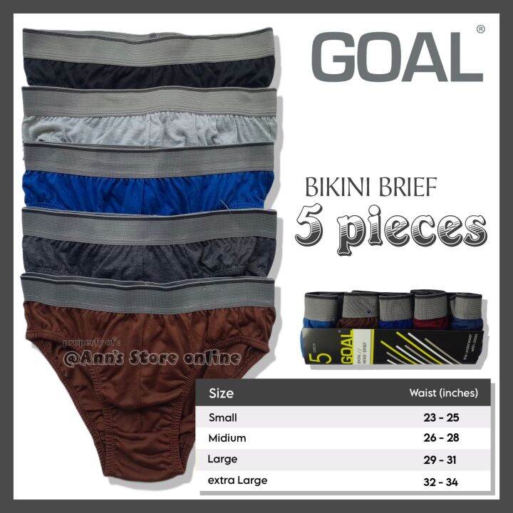 Goal Brief In Pack Bikini Brief For Men Lazada Ph