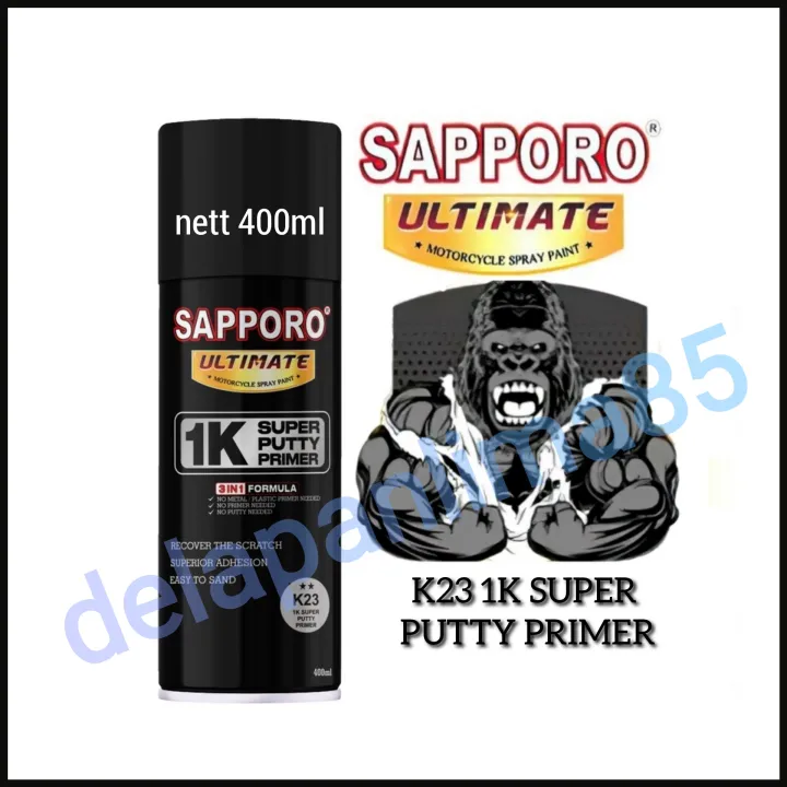 Sapporo Ultimate K K Super Putty Primer Dempul Semprot Dempul Putty