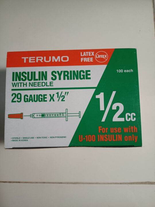 Terumo Insulin Syringe With Needle Cc Lazada Ph