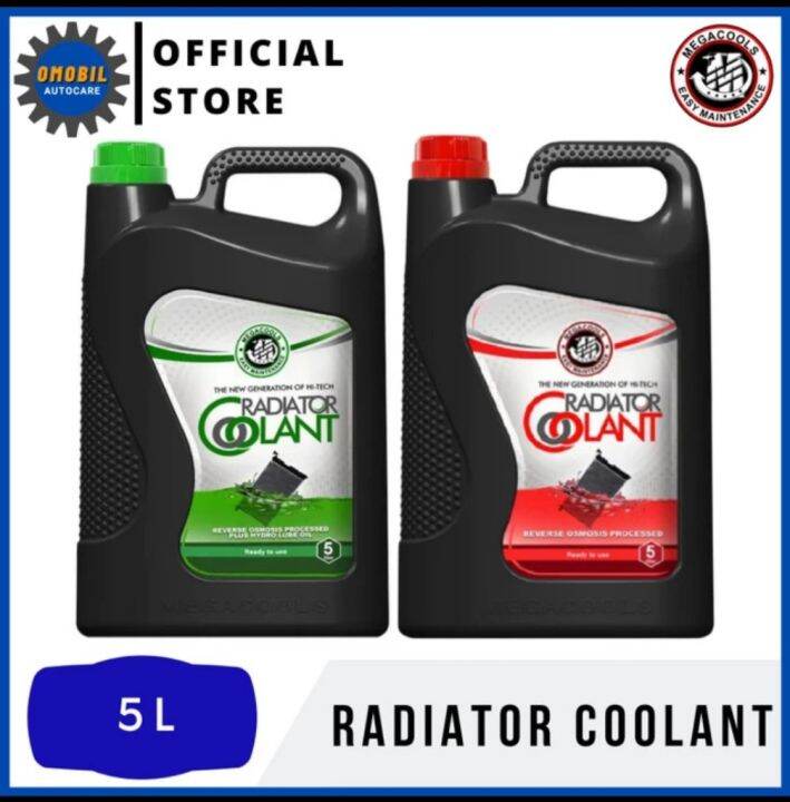 Radiator Coolant Mega Cool Liter Merah Dan Hijau Air Pendingin