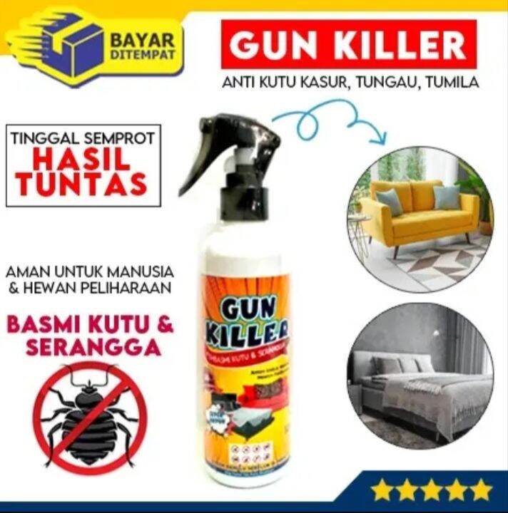 Racun Kutu Kasur Sopa Serangga Merk Gun Killer Original Lazada