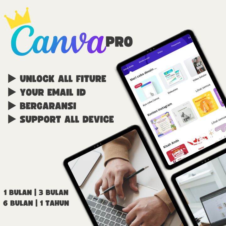 CANVA PRO PREMIUM 1 BULAN BERGARANSI BEST SELLER Lazada Indonesia