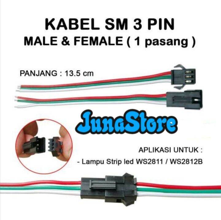 Soket Terminal Kabel Male Female Sm Pin Lazada Indonesia