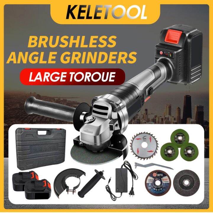 V Angle Grinder Grender Mesin Grinder Battery Mah Electric