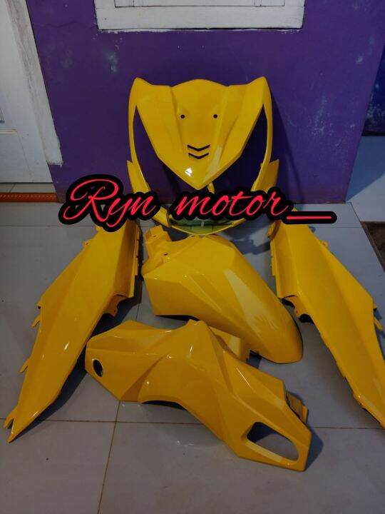 Cover Body Full Halus Honda Beat Fi Kuning Glos 2013 2014 Lazada