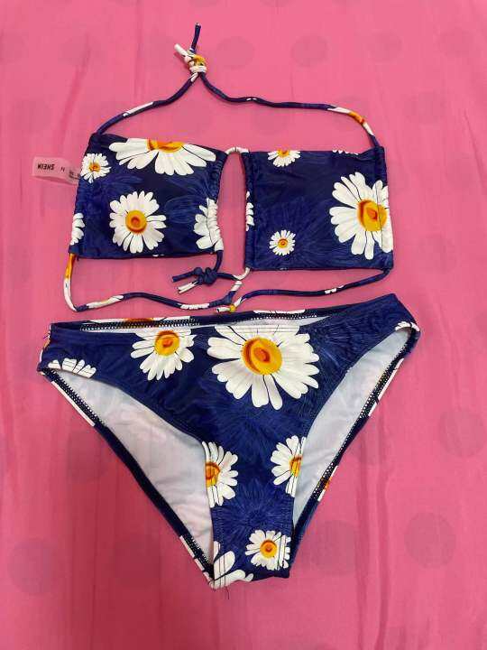 Two Piece Floral Print Bikini Swimsuit Lazada Ph