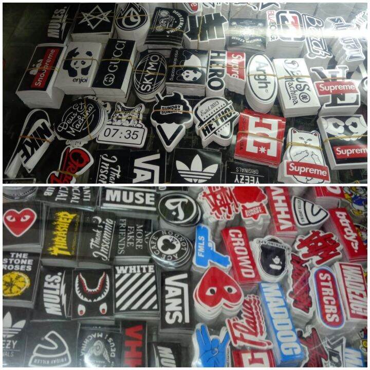 Stiker Sticker Distro Brand Surfing Isi Lembar Campur Stiker Motor