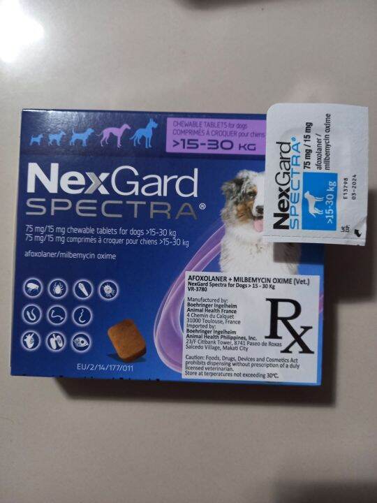 Nexgard Spectra Chewable Kg Sold Per Tablet Only Lazada Ph