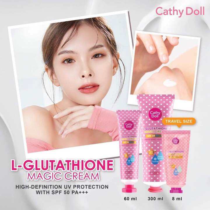 Cathy Doll L Glutathione Magic Whitening Cream Spf Pa Ml