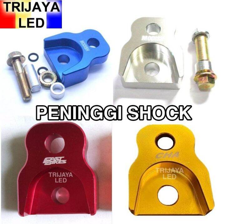 Peninggi Raiser Shock Belakang Atas Matic Bebek Honda Yamaha Full Cnc