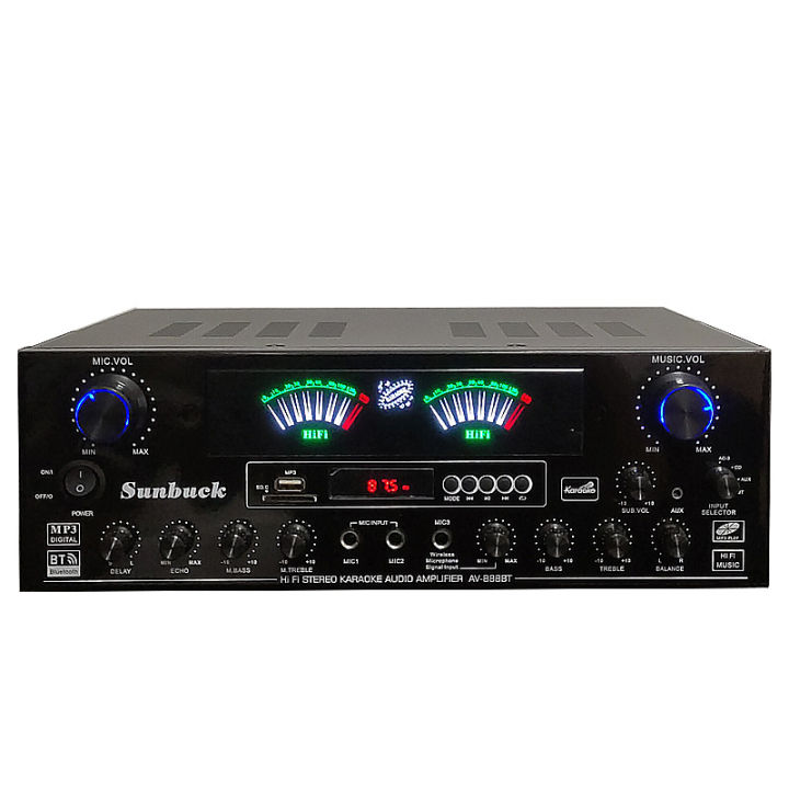 Sunbuck Channel Power Amplifier Home Theater Karaoke Amplifier