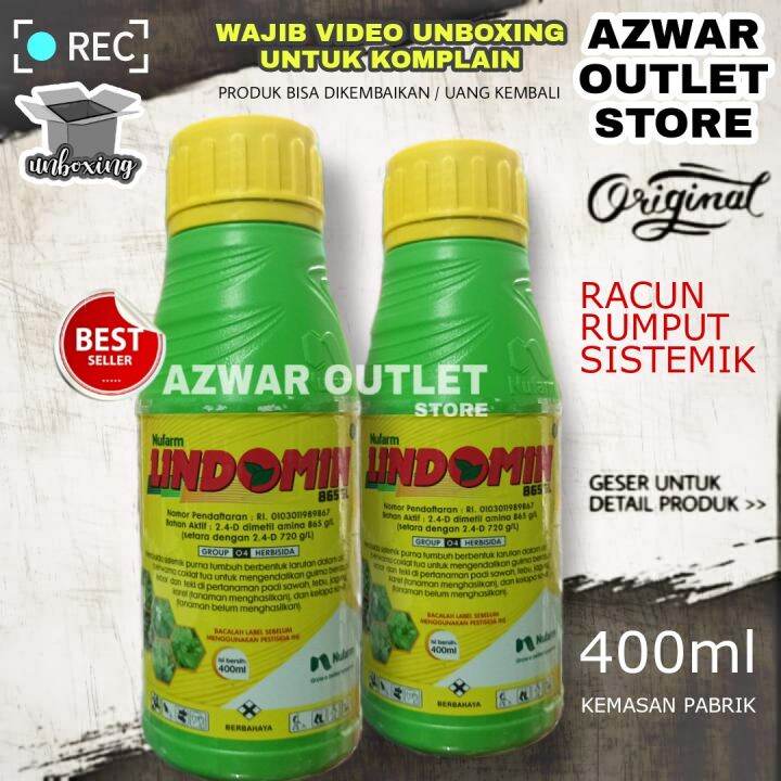 HERBISIDA LINDOMIN 865SL 2 4 D Dimetil Amina Racun Rumput Daun