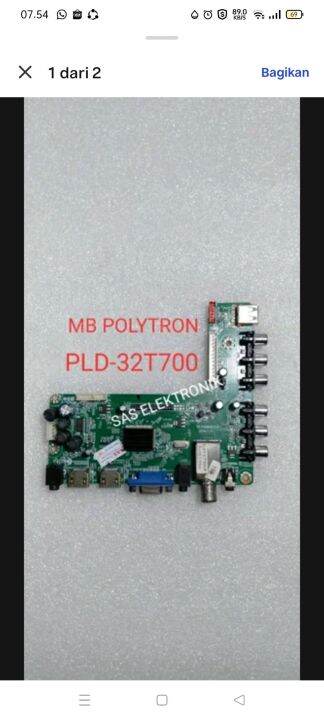 Mb Motherboard Mainboard Mesin Tv Led Polytron Pld T Pld T