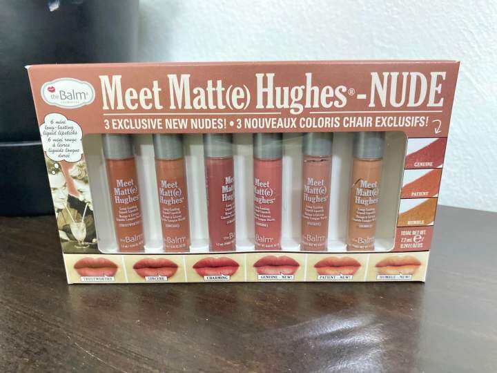 The Balm Meet Matte Hughes Nude Lipstick Set 6สใน 1 เซต สนคาพรอม