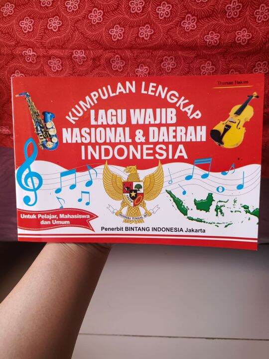 Buku Kumpulan Lengkap Lagu Wajib Nasional Daerah Indonesia 1421cm