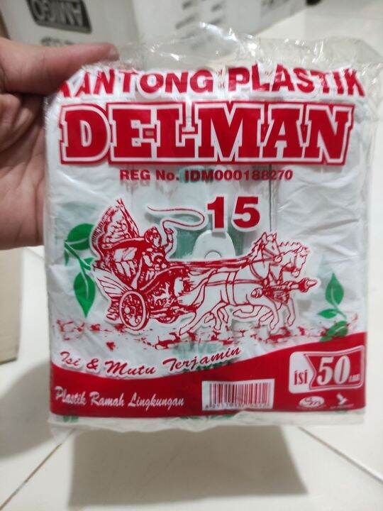 Kantong Plastik Kresek Delman Putih Susu Uk Plastik Ramah