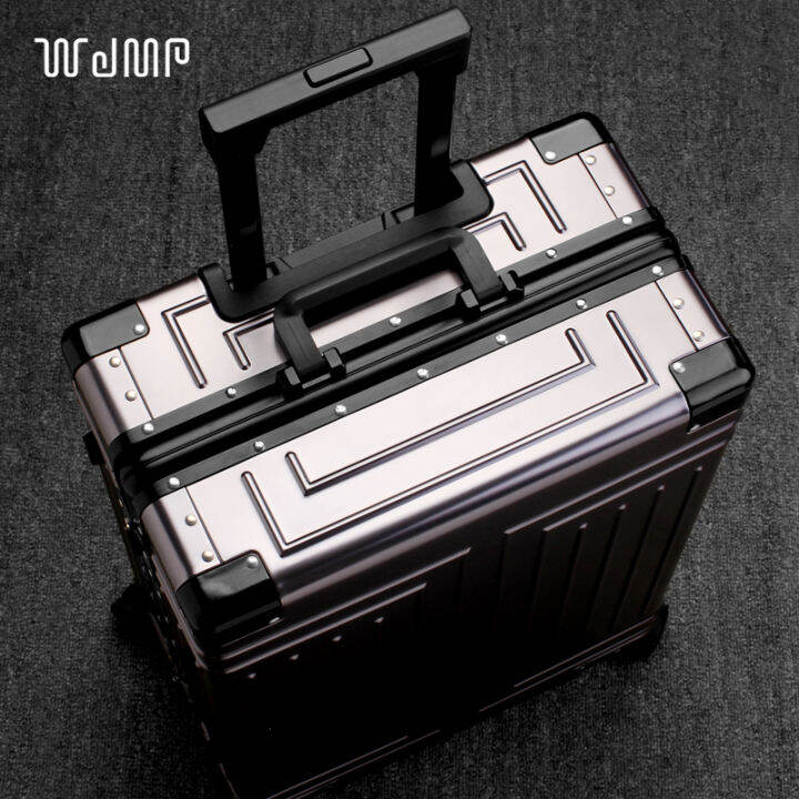 Retro Aluminum Luggage For Men And Women Magnesium Alloy Trolley