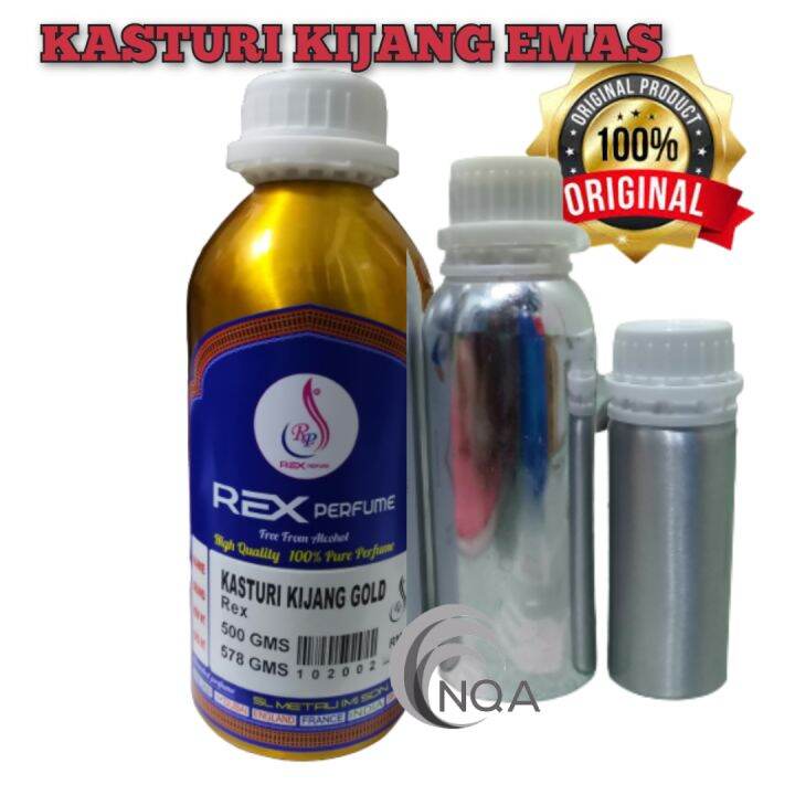 MINYAK WANGI ATTAR PATI KASTURI KIJANG EMAS 500ML 250ML 100ML 50ML