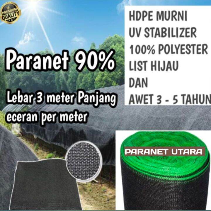 Paranet Lebar Meter Panjang Eceran Permeter List Hijau