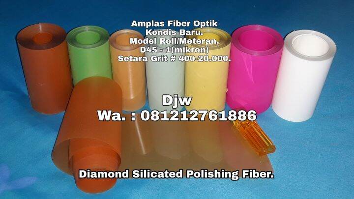 AMPLAS FIBER OPTIK AMPLAS MIKA KONDISI BARU DIAMOND SILICATED POLISHING