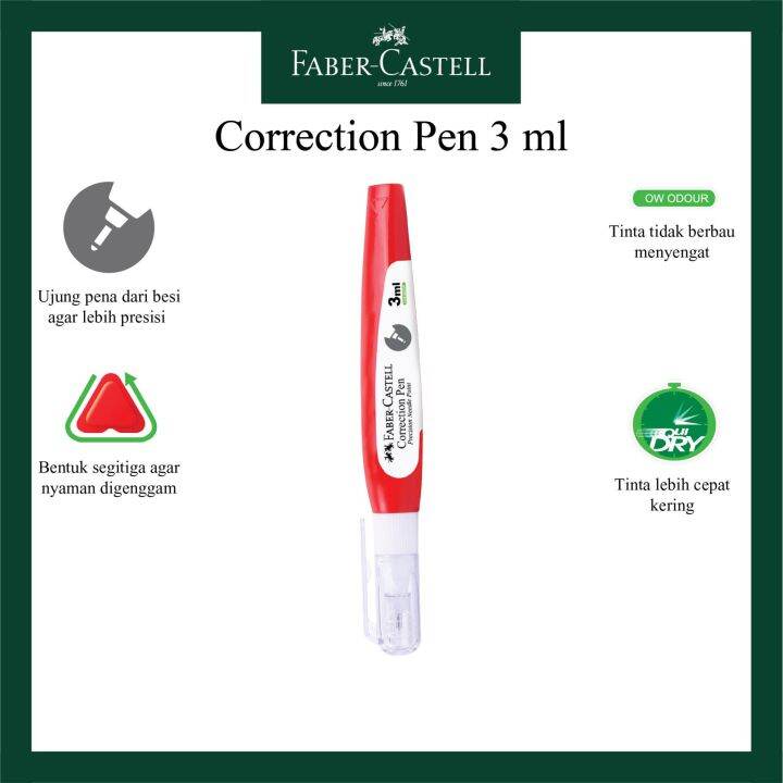 Faber Castell Correction Pen Ml Tipe X Cair Lazada Indonesia