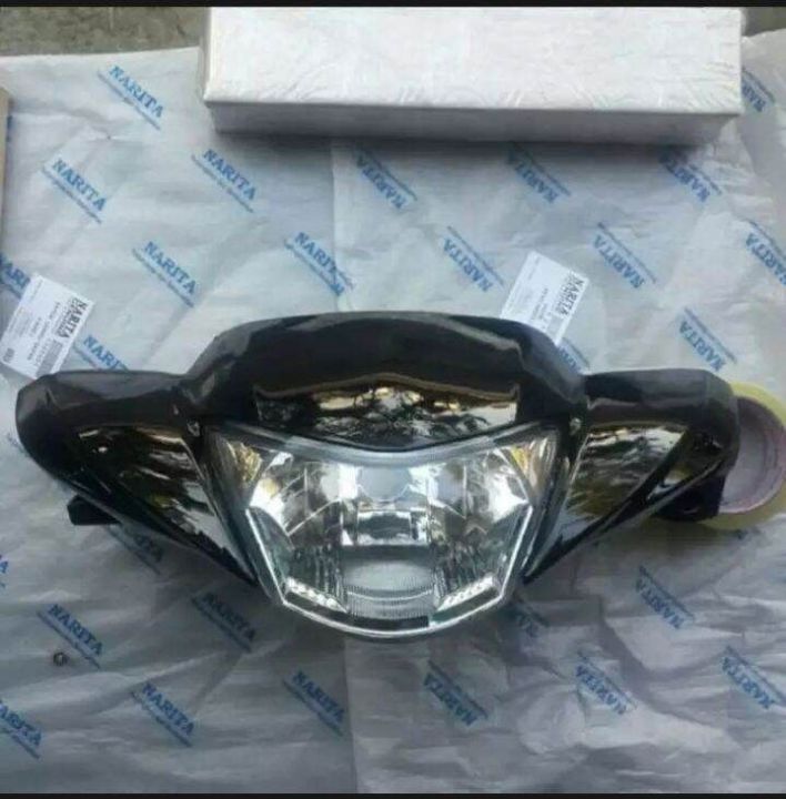 Batok Totok Kepala Depan Dan Reflektor Lampu Mio Gt Warna Hitam