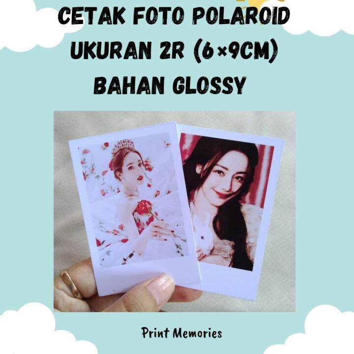 CETAK FOTO POLAROID 2R PAKET 25 FOTO BAHAN GLOSSY PROSES 1 HARI JADI