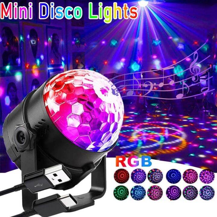 Rotating Magic Ball Led Stage Light Projector Dj Music Strobe Lamp