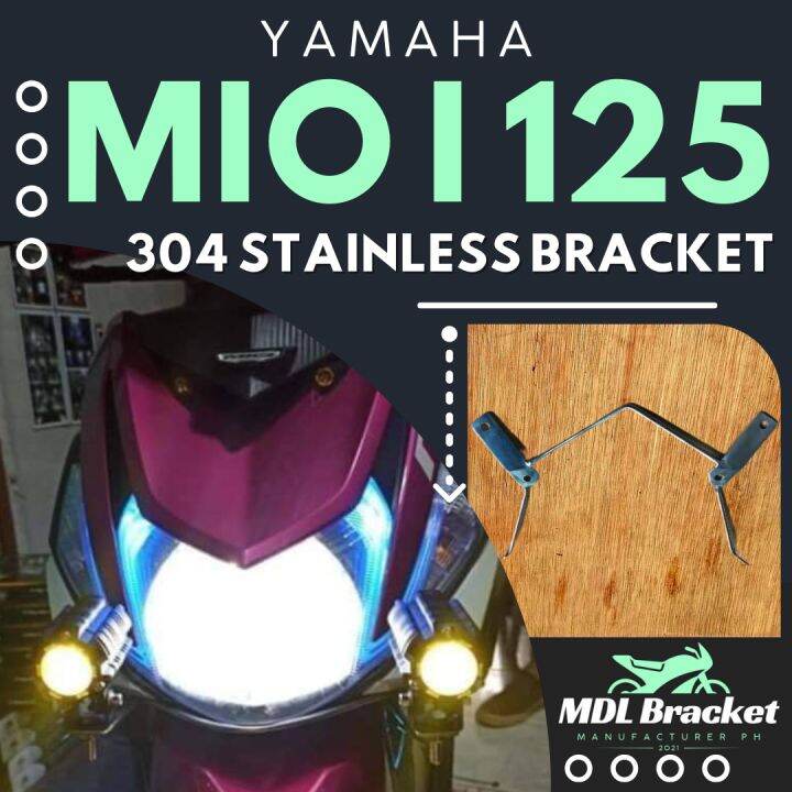 Yamaha Mio I Stainless Bracket For Mdl V V Lasergun Night