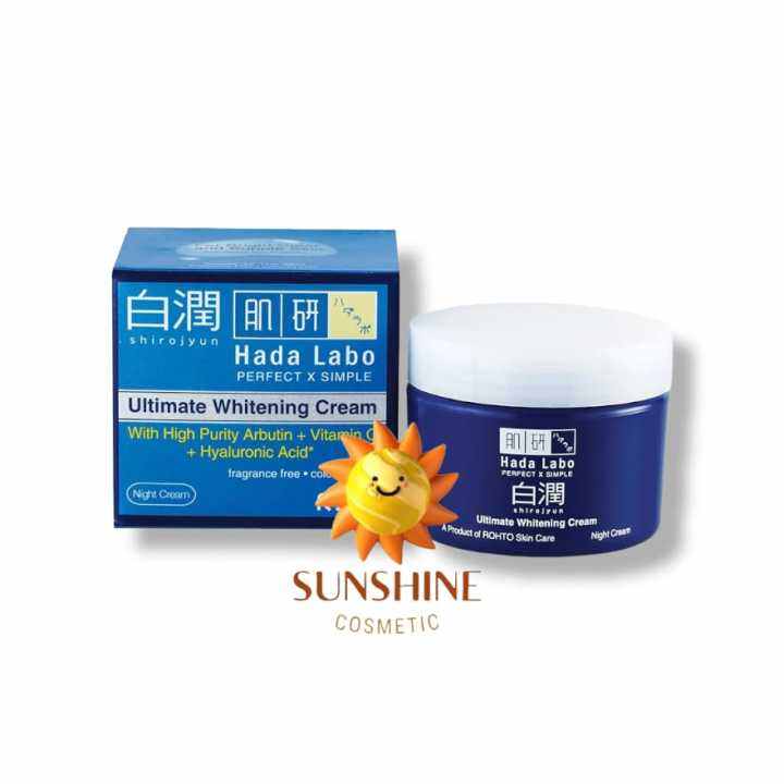 Hada Labo Shirojyun Ultimate Whitening Cream Gr Lazada Indonesia