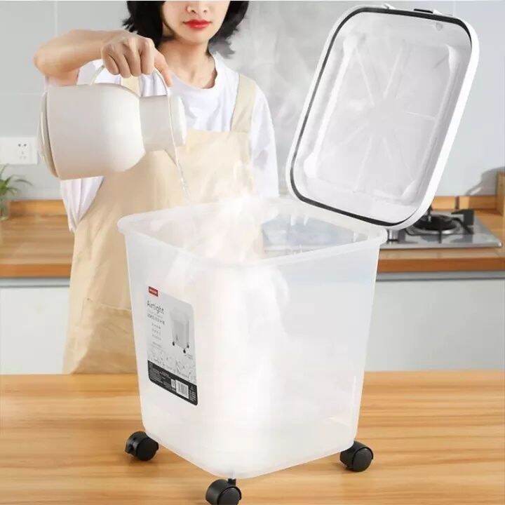 Rice Dispenser 25kilos Airtight Food Cereal Flour Rice Storage