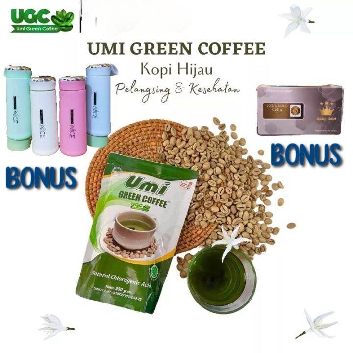 Ugc Umi Green Coffee Original Teh Pelangsing Kopi Hijau Obat