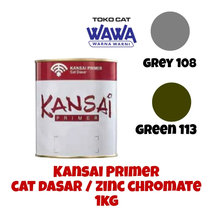 Kansai Primer Cat Dasar Meni Besi Anti Karat Zinc Chromate Kg Lazada