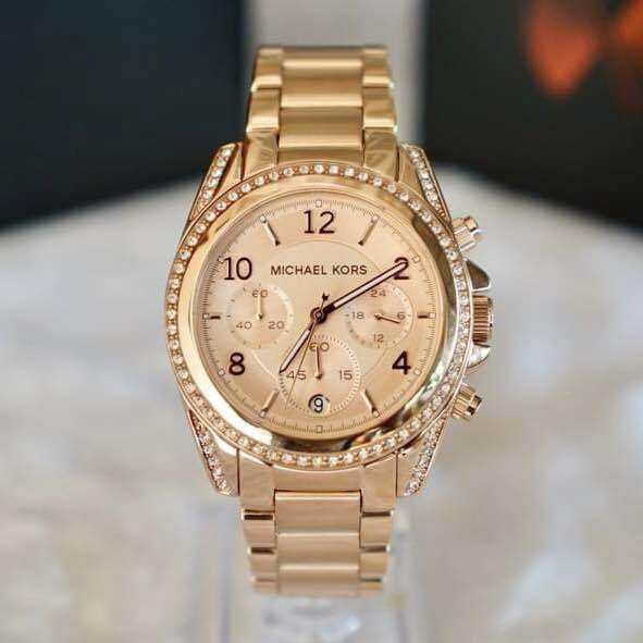 Michael Kors MK5263 39mm Blair Chronograph Rose Gold Tone Watch