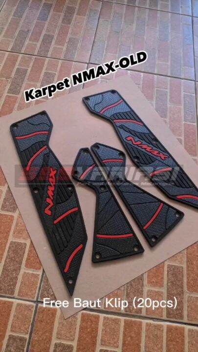 Karpet Yamaha Nmax Old Include Baut Klip Premium Bordes Alas Pijakan