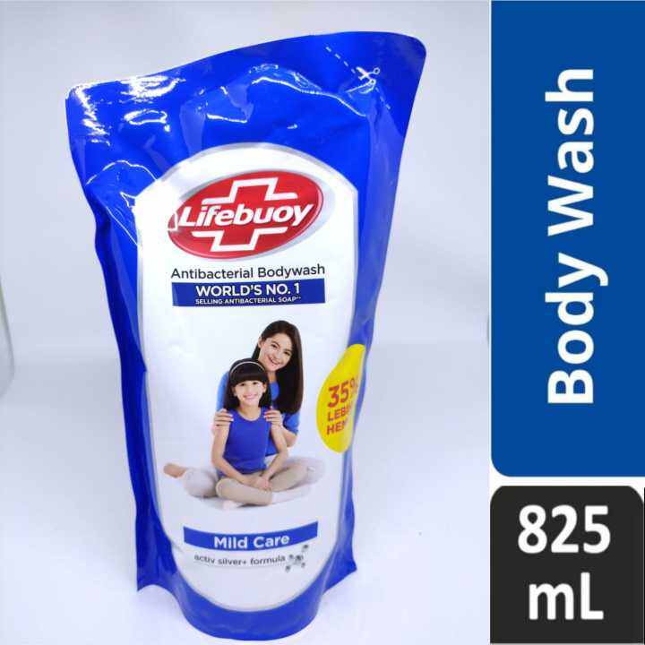 Lifebuoy Body Wash Sabun Mandi Cair Refill Mild Care 825ml Lazada