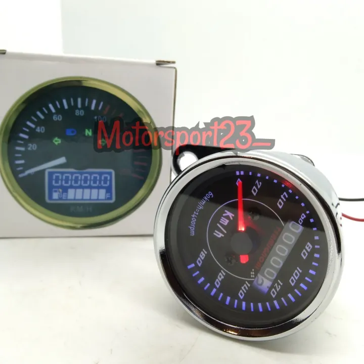 Kilometer Indikator Plus Speedometer Model Bulat Variasi Universal