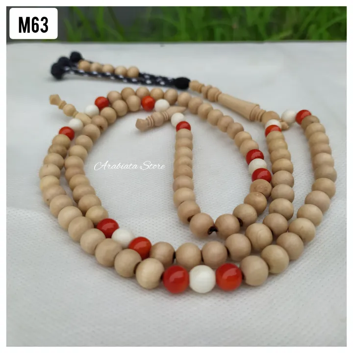 Tasbih Kayu Luz Putih Mix Marjan Dan Tulang Onta Lazada Indonesia