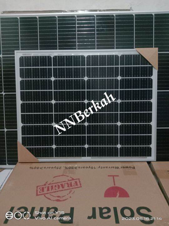 Solar Panel Wp Mono Solar Cell Panel Surya Wp Solar Pv Lazada