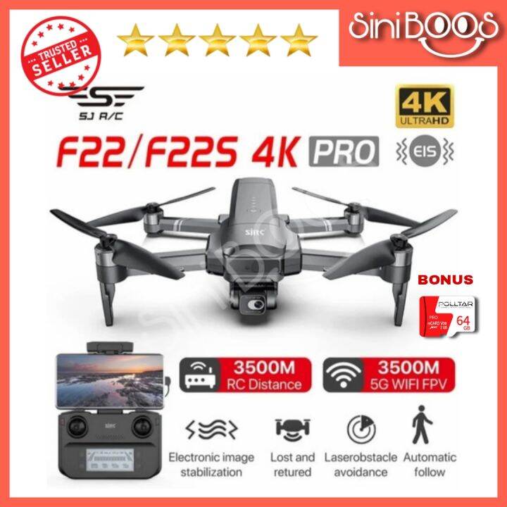 SJRC F22 F22S 4K PRO GPS Drone Dengan Wifi FPV 4K HD Lazada Indonesia