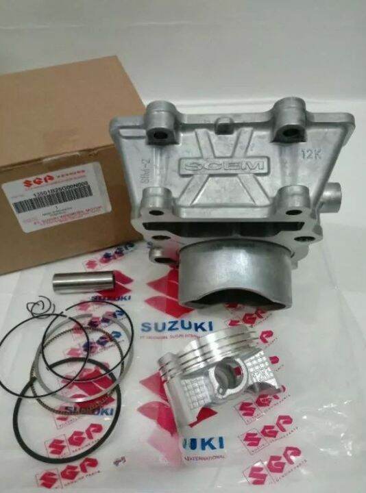 Blok Seher Komplit Plus Piston Ring Gsx Suzuki Satria Fu Fi Injeksi