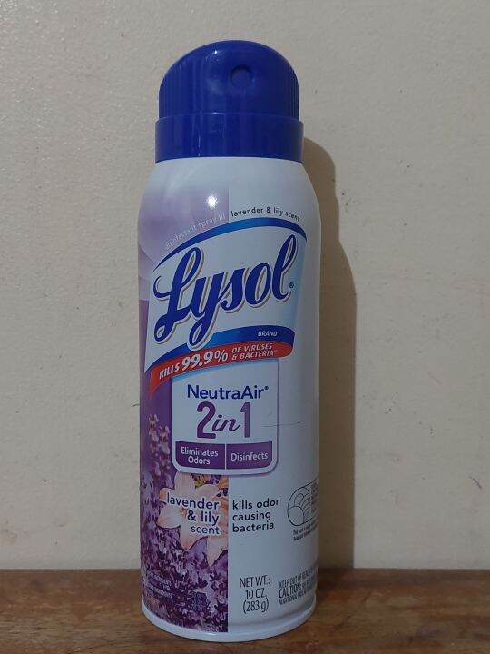 Lysol Disinfectant Spray Neutra Air 2 In 1 283 G Lazada PH