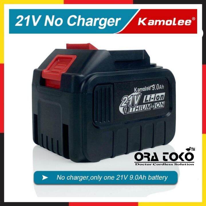 BATERAI KAMOLEE 21V 9 0AH SOCKET LXT MAKITA UNTUK IMPACT GERINDA DRILL