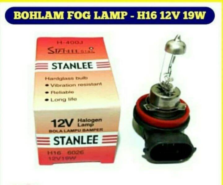 Stanlee H H V W Bohlam Halogen Lampu Kabut Fog Lamp