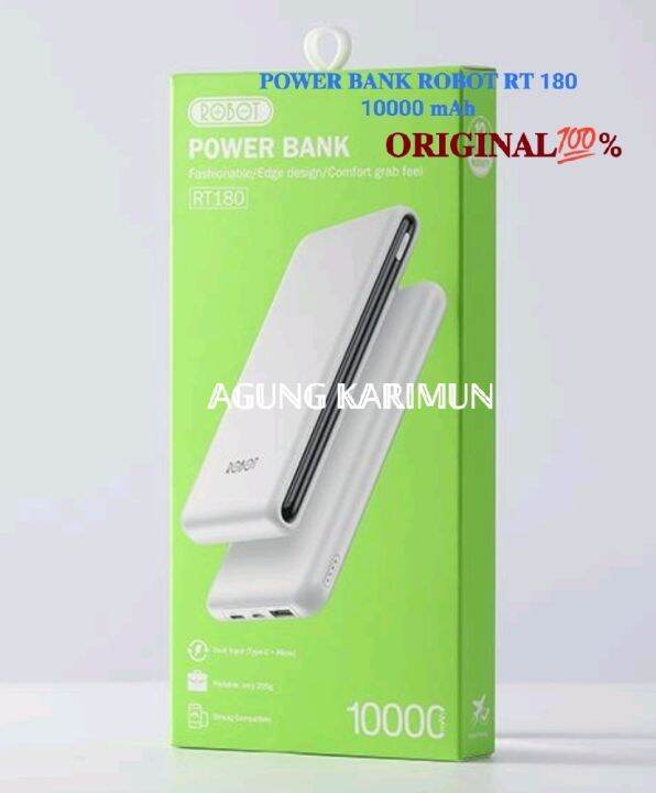 Power Bank Robot Rt Mah Original Lazada Indonesia