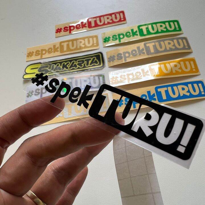 Stiker Sticker Spek Turu Cutting Lazada Indonesia