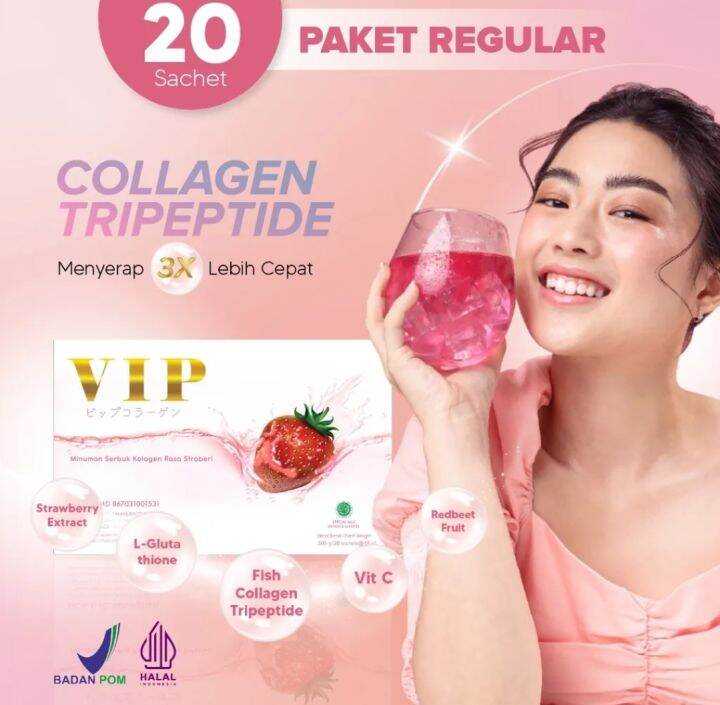 Minuman Kolagen Vip Collagen Premium Box Isi Sachet Menutrisi