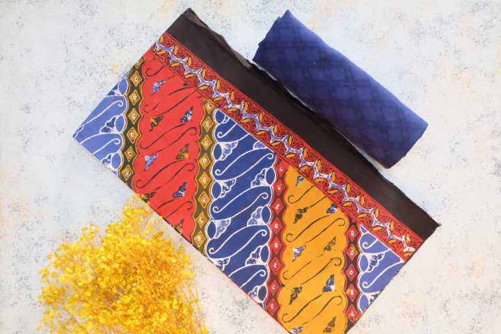 KAIN BATIK KATUN CAP TULIS MOTIF PARANG PERMEN WARNA CERAH SOFT PASTEL