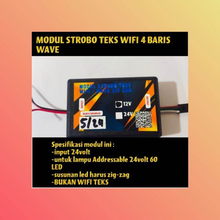 Modul Strobo Wave Kaca Mobil Baris Animasi Rainbow Lazada Indonesia